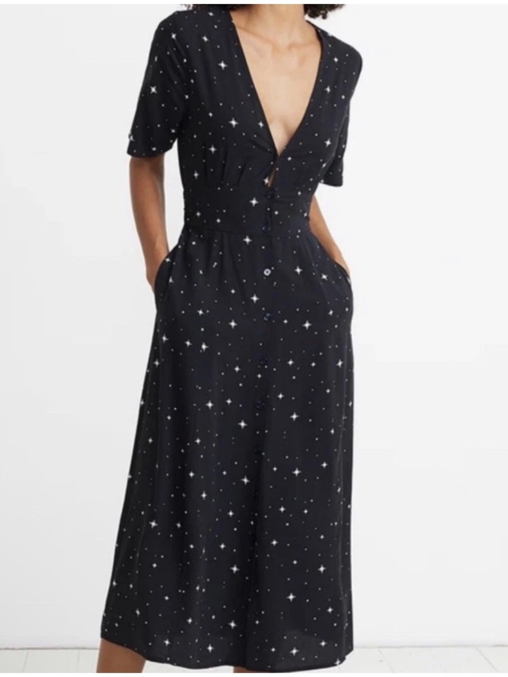 Marine Layer Isabella Dress in Starry Night